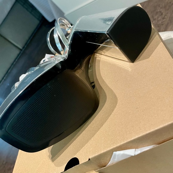 NWT Mango Metallic Platform Sandal - Picture 5 of 8